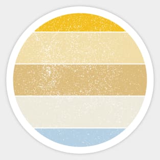 Abstract Pastel Vintage Beachy Inspired Sunset Sticker